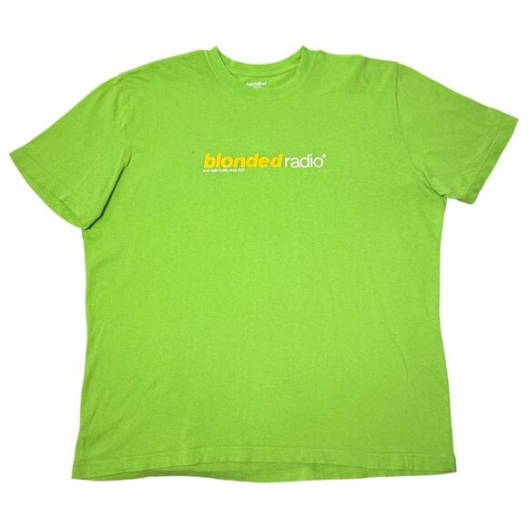 Frank Ocean Blonded Radio T Shirt Size XL Blond Merch Green Rare - Picture 1 of 4